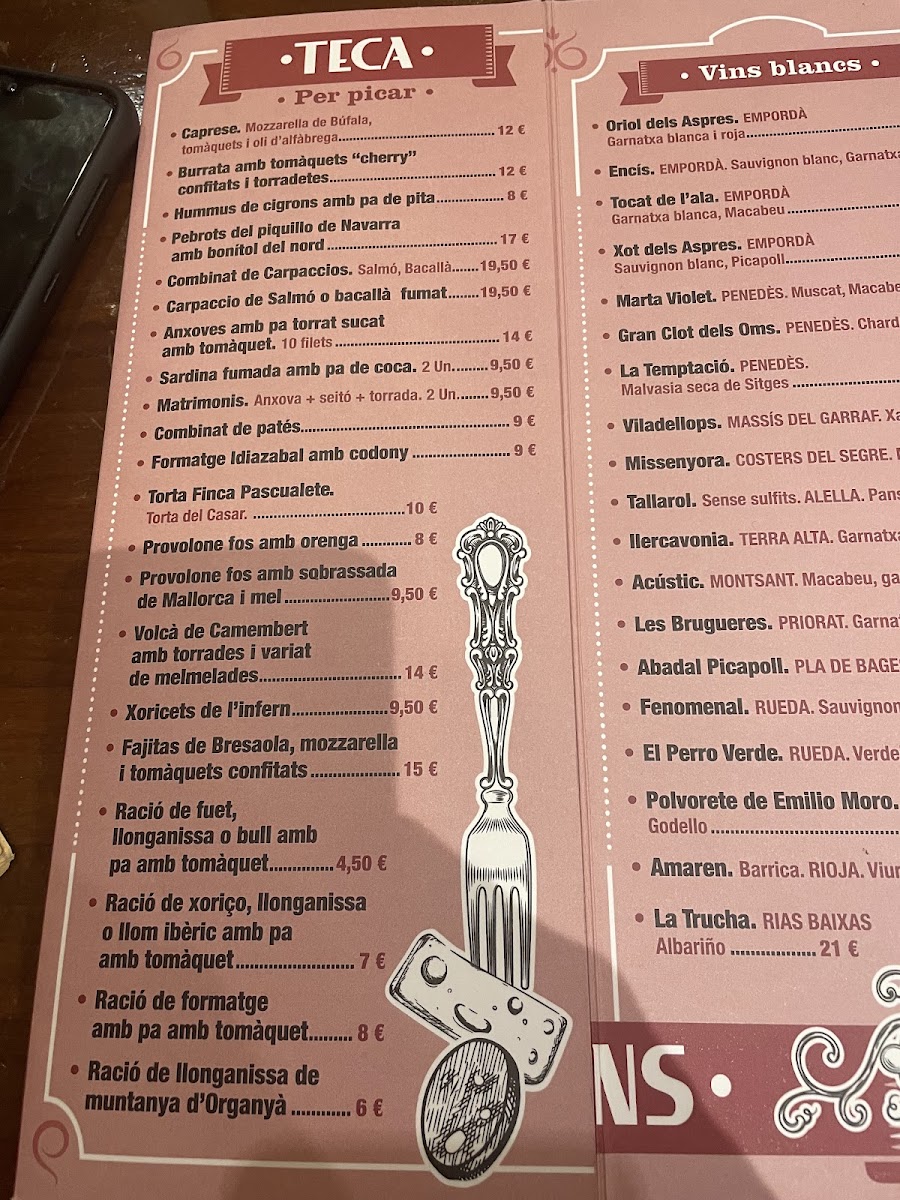 Menu La Dida Malgrat De Mar-1