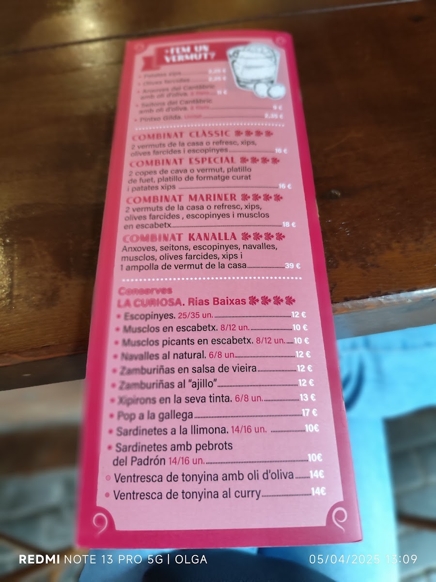 Menu La Dida Malgrat De Mar-4